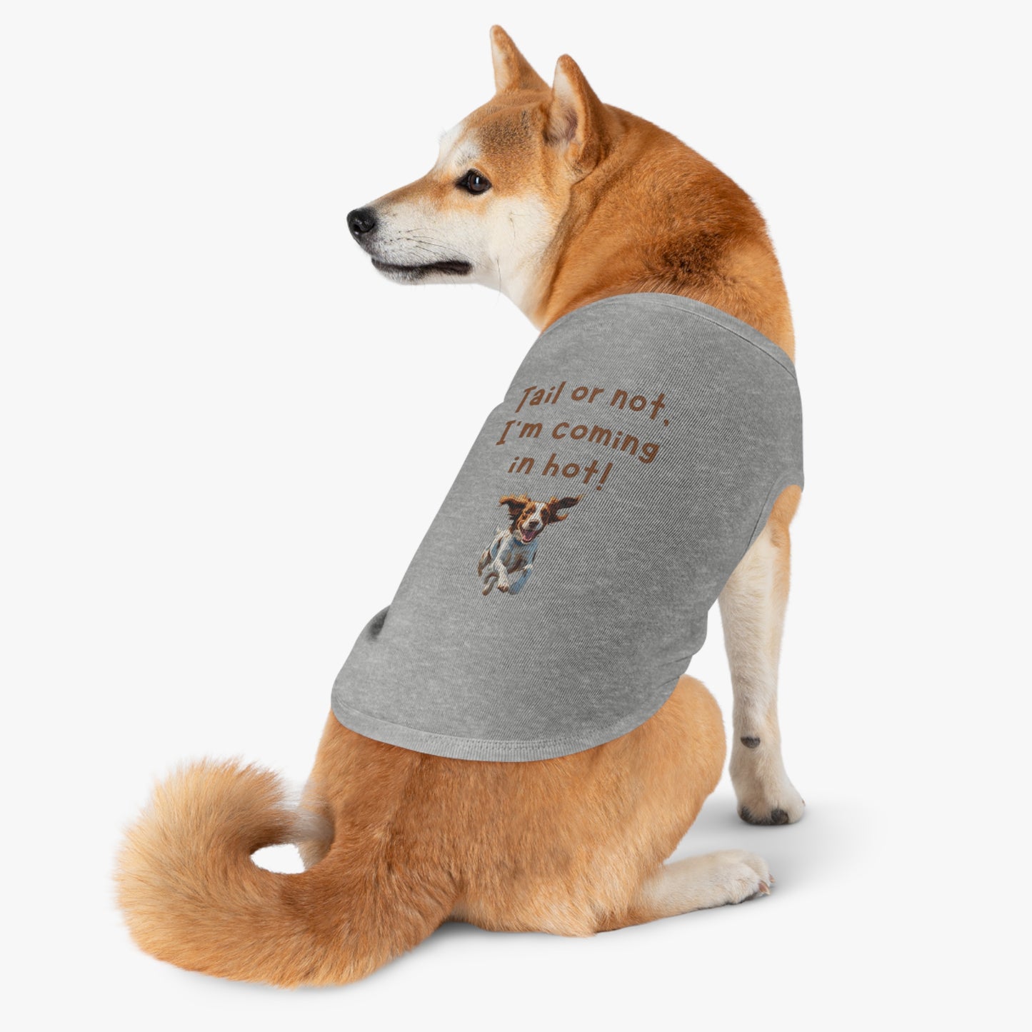 Brittany Spaniel "Tail or Not!" Tank Top