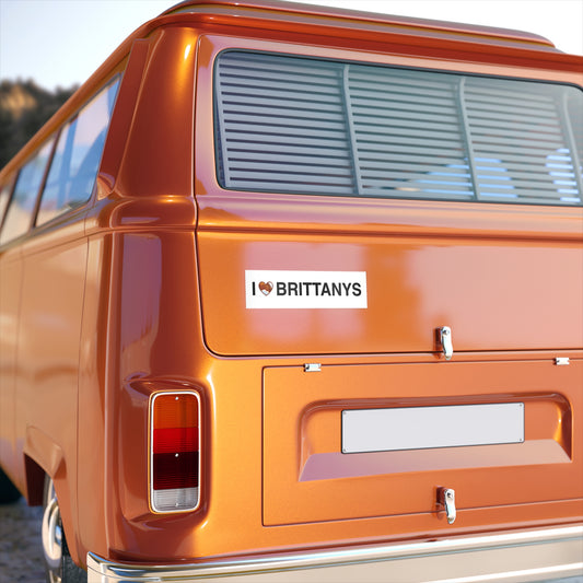 Bumper Sticker - I Love Brittanys