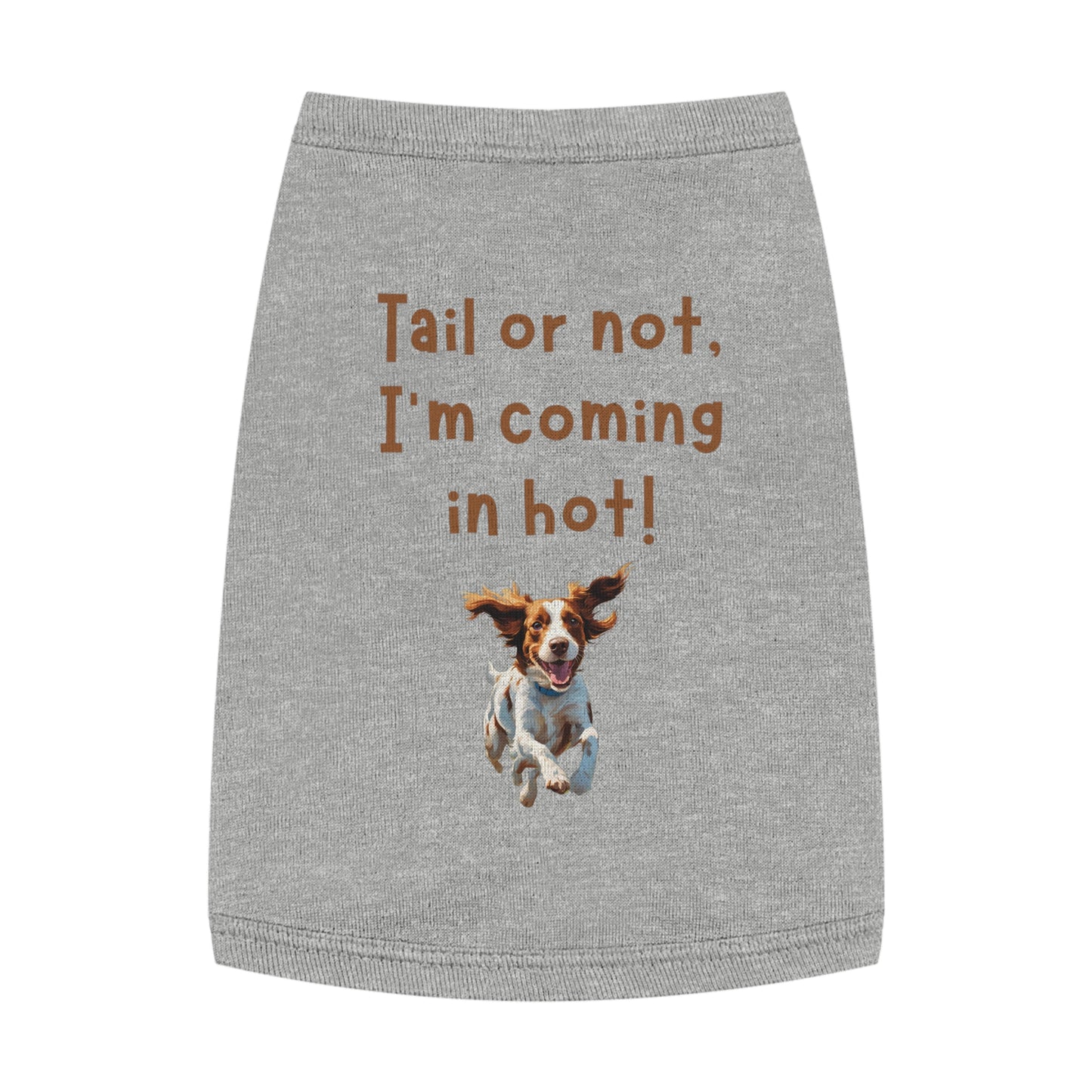 Brittany Spaniel "Tail or Not!" Tank Top