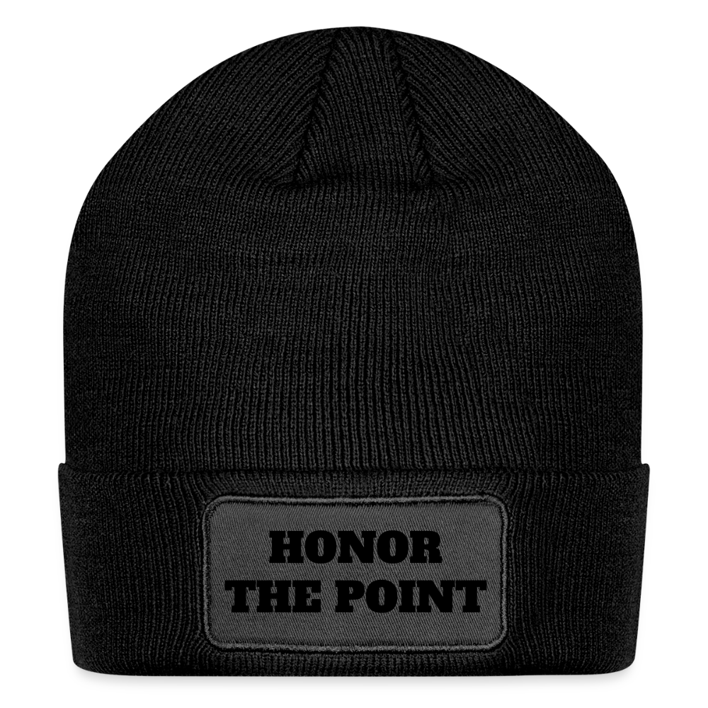 "Honor the Point" Beanie—For Brittany Lovers Who Live for the Hunt - black
