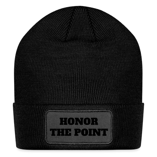"Honor the Point" Beanie—For Brittany Lovers Who Live for the Hunt - black