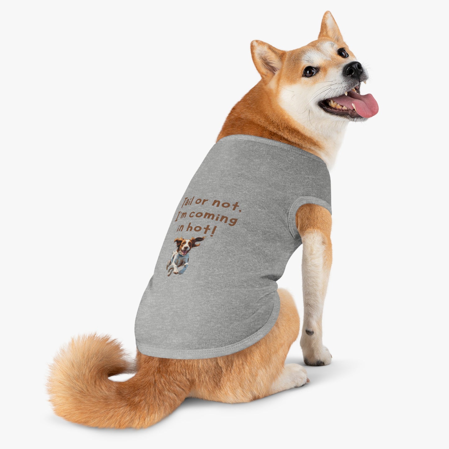 Brittany Spaniel "Tail or Not!" Tank Top