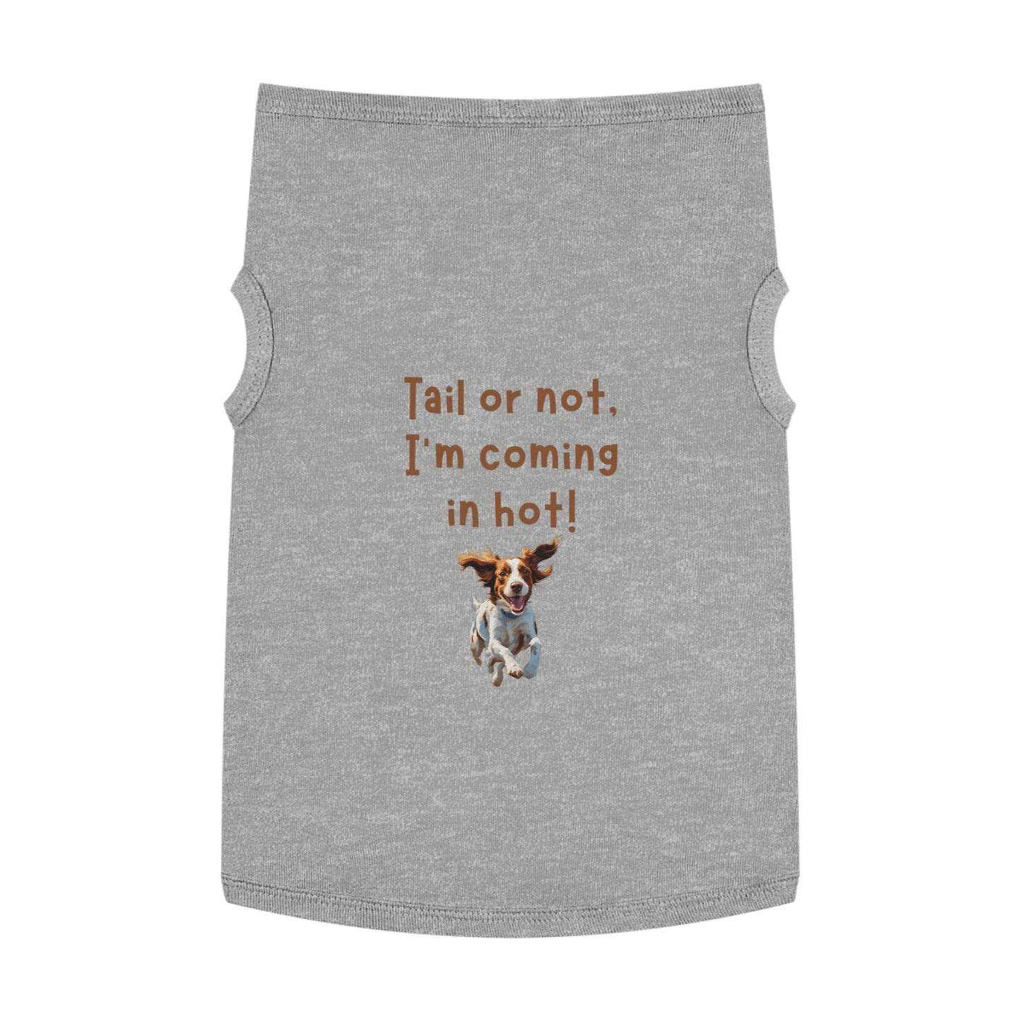 Brittany Spaniel "Tail or Not!" Tank Top